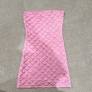 Frankie’s Bikinis pink strapless dress size S